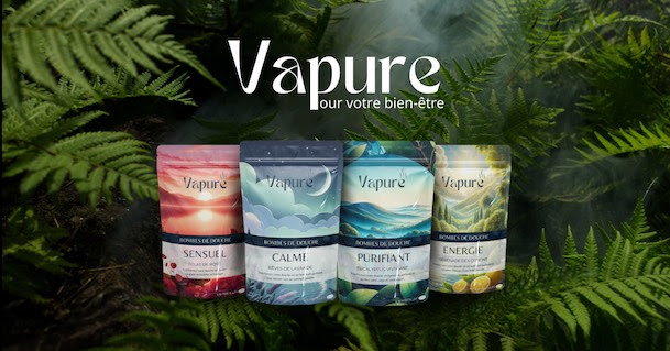 Vapure, pour transformer le rituel de la douche en un moment de bien-être.